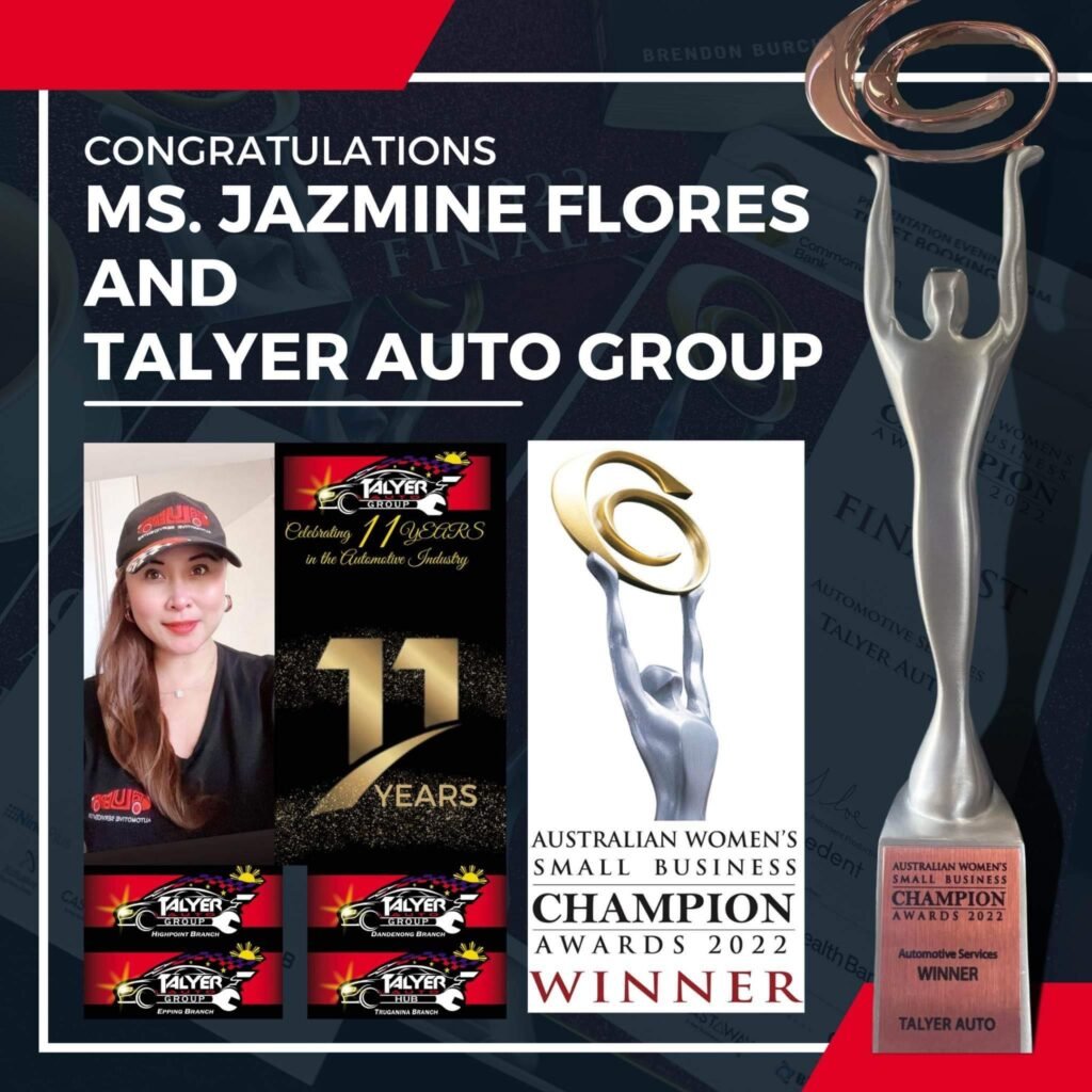 Ms. Jazmine Flores Talyer Auto Group Awards